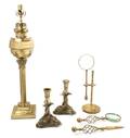A Collection of Brass Utilitarian and Decorative Articles