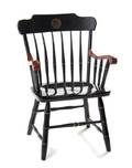 An American Ebonized and Stenciled Spindle Back Chair
