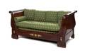 An Empire Mahogany and Gilt Bronze Mounted Day Bed