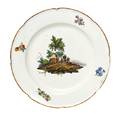 A French Topographical Porcelain Plate Hochst