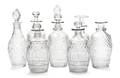 A Collection of English Cut Glass Decanters