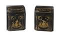 A Pair of Tole Decorated Tea Canisters