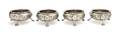 A Set of Four English Silver Salts Israel Freeman  Son
