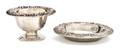 An American Sterling Silver Compote and Undertray S Kirk  Son