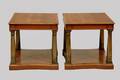 179 Pair of Regency Style Walnut End Tables