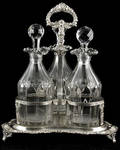 163 Sheffield Silverplate Cruet Stand