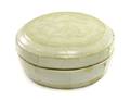 A Qingbai Molded Circular Box and Cover