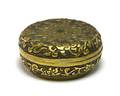 A ParcelGilt Bronze Circular Box and Cover