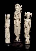 A Group of Two Ivory Carvings
