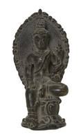 A Southeast Asian Bronze Model of Buddha