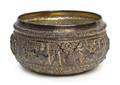 A Burmese Silver Rice Bowl