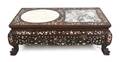 A Chinese Hardwood and MotherofPearl Inlaid Low Table