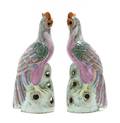 A Pair of Porcelain Models of Parrots