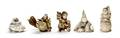 A Group of Five Ivory Netsuke