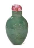 A Green Jadeite Snuff Bottle
