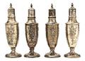 A Set of Four Sterling Silver Casters Revere Silversmiths