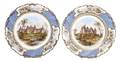 A Pair of Sevres Style Porcelain Plates