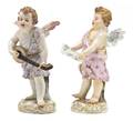 Two Meissen Porcelain Figures