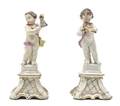 A Pair of German Porcelain Figures Ludwigsburg