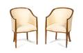A Pair of Late Sheraton Tub Chairs