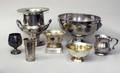 85 7 Assorted Silverplate Polo Trophies and Awards