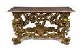 An Italian Carved Giltwood Rococo Center Table