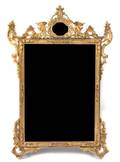 A Continental Giltwood Hanging Wall Mirror