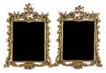 A Pair of Rococo Style Giltwood Mirrors