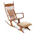 An American Cherry Rocking Chair Edward Wohl