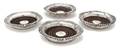 A Set of Four English Silver Wine Coasters Ebenezer Coker