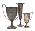 Three American Sterling Silver Golf Presentation Trophies