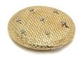 An 18 Karat Yellow Gold and Diamond Textured Compact
