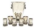 A Mexican Sterling Silver Drinks Set