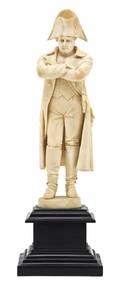 A Carved Ivory Figure of Napoleon Bonaparte