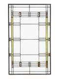 An American Leaded Glass Window Frank Lloyd Wright