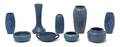 A Collection of Nine Rookwood Production Pottery Vases