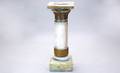 83 Large Antique Onyx Brass Mounted Pedestal