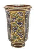 A French Enameled Glass Vase Auguste Heiligenstein