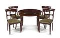 A William IV Mahogany Table and Four Chairs in the manner of Gillows