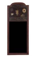 A Pair of Chinese Export Lacquered Pier Mirrors