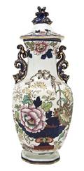 A Masons Ironstone Lidded Vase