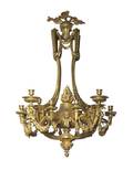 A Louis XVI Style Gilt Bronze TwelveLight Chandelier