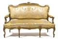 A Louis XV Style Giltwood Settee