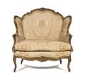 A Louis XV Giltwood Settee