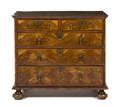 A George II Style Walnut Chest of Drawers