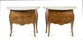 A Pair of Marquetry and Metal Mounted Commodes