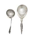 Two Danish Sterling Silver Serving Spoons Georg Jensen