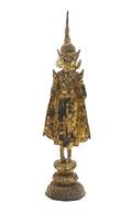 A Taiwanese Gilt Iron Buddha