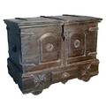 An IndoPortuguese Carved Teak Coffer Chest