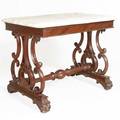 An Anglo Indian William IV Marble Top Mahogany Console Table